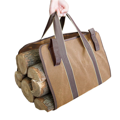 Canvas Logging Bag Portable And Large Capacity