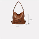 New Middle Aged Lady Messenger Bag Female Soft Leather Shoulder Bag