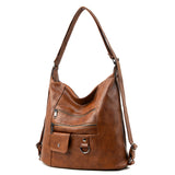 New Middle Aged Lady Messenger Bag Female Soft Leather Shoulder Bag