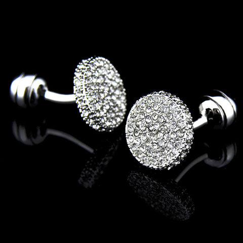 Men s Cufflinks Crystal Full Rhinestone Cufflinks