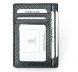 Carbon Fiber Texture Men's Card Holder