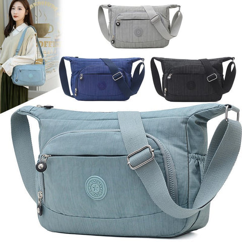 Washed Nylon Fabric Diagonal Women's Casual Simple Mother Shoulder Bag