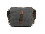 Canvas leather men's diagonal bag