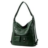 New Middle Aged Lady Messenger Bag Female Soft Leather Shoulder Bag