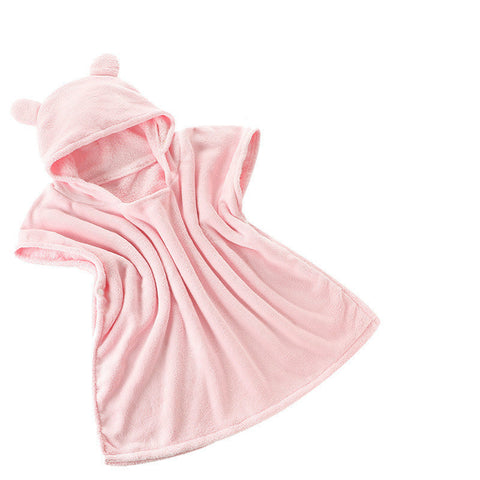 Children's bath towel cape