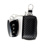 Carbon Fiber Grain Key Bag Men's Microfiber Leather Multi-function