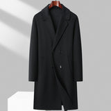 Winter Double-sided Woolen Coat Men's Mid-length Wool Casual Thickening Woolen Coat