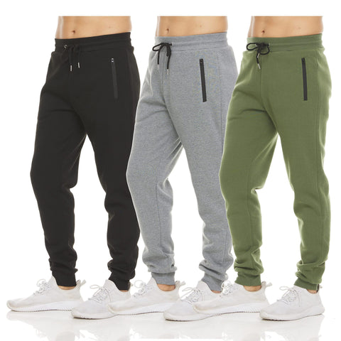 Men's Sports Casual Zipper Ankle-tied Feet Running Trousers