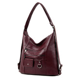 New Middle Aged Lady Messenger Bag Female Soft Leather Shoulder Bag