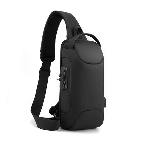 USB Charging Business Shoulder Chest Bag