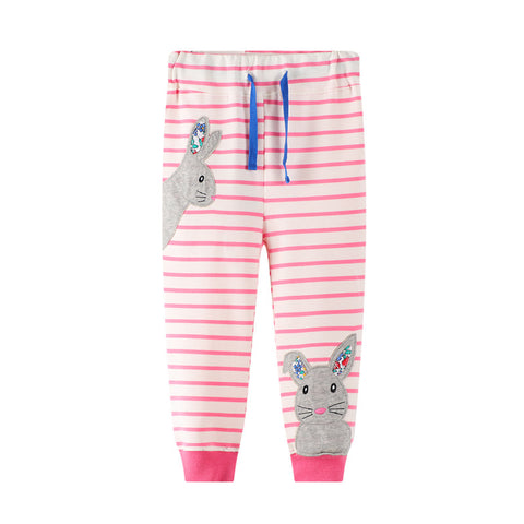 Embroidered Children's Pants Autumn Terry Cotton Children's Pants