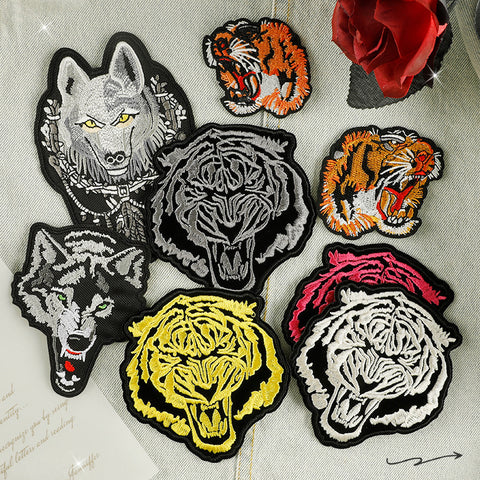 Computer Animal Wolf Patch Shoes And Hats Box Accessories