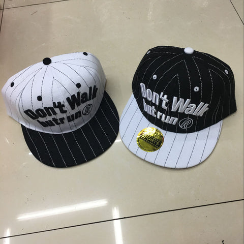 Outdoor Casual Sun-proof Street Dance Hip-hop Striped Letters Standard Baseball Cap