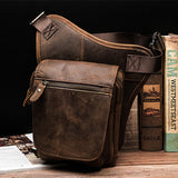 Casual Retro Men's Cowhide Messenger Bag