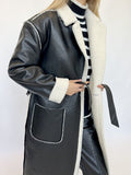 Casual Leather Thickened Trench Coat Loose Fashionable Jacket