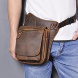 Casual Retro Men's Cowhide Messenger Bag