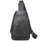 Fashion Men's Chest Leather Messenger Bag