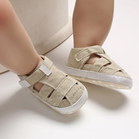 Kids Newborn Baby Boys Fashion Summer Soft Crib Shoes First Walker Anti Slip Sandals Shoe