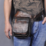 Casual Retro Men's Cowhide Messenger Bag