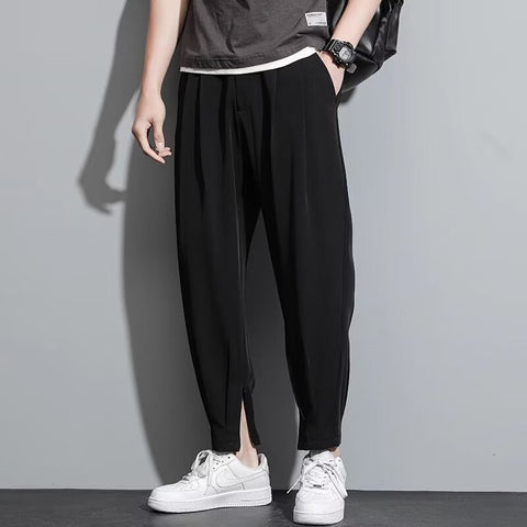 Ice Silk Pants Men's Summer Thin