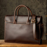 Men's OL Business Casual Leather Briefcase