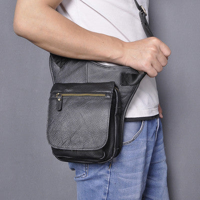 Casual Retro Men's Cowhide Messenger Bag