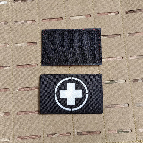 Red Cross Badge Medical First Aid Patch IR Reflective Embroidered Cloth Stickers