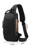 USB Charging Business Shoulder Chest Bag